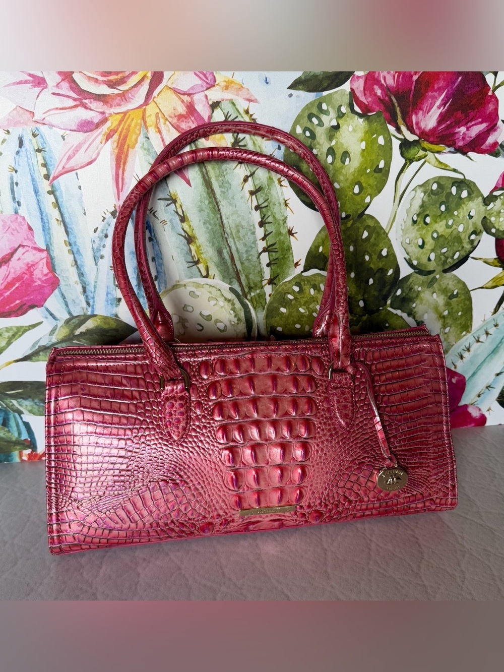 Brahmin Sophia French Rose Shoulder Bag NWT - Picture 3 of 11